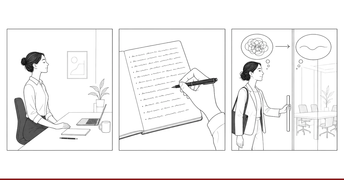 Drei Mikro-Übungen für die Woche: Haltung am Montag, Sentence Completion am Dienstag, Gedanken-Shift am Donnerstag