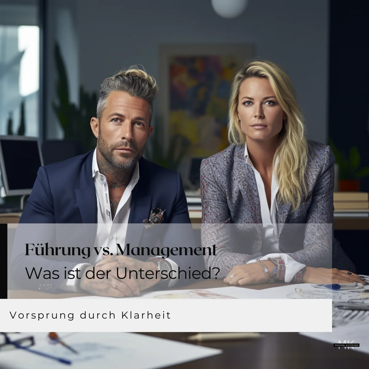 Image related to führung vs management - der unterschied erklärt
