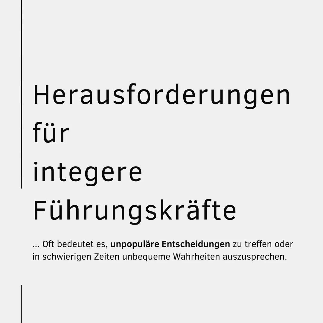 Integrität in der Arbeitswelt\_Herausforderungen für integere Führungskräfte