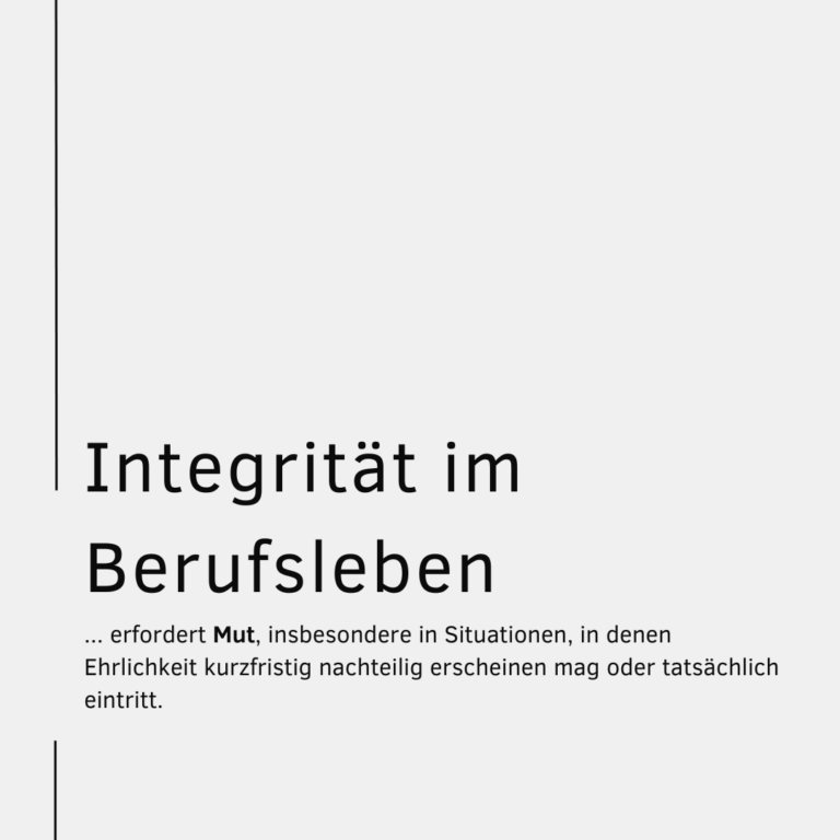 Integrität in der Arbeitswelt: Merkmale und Erfolgsfaktoren