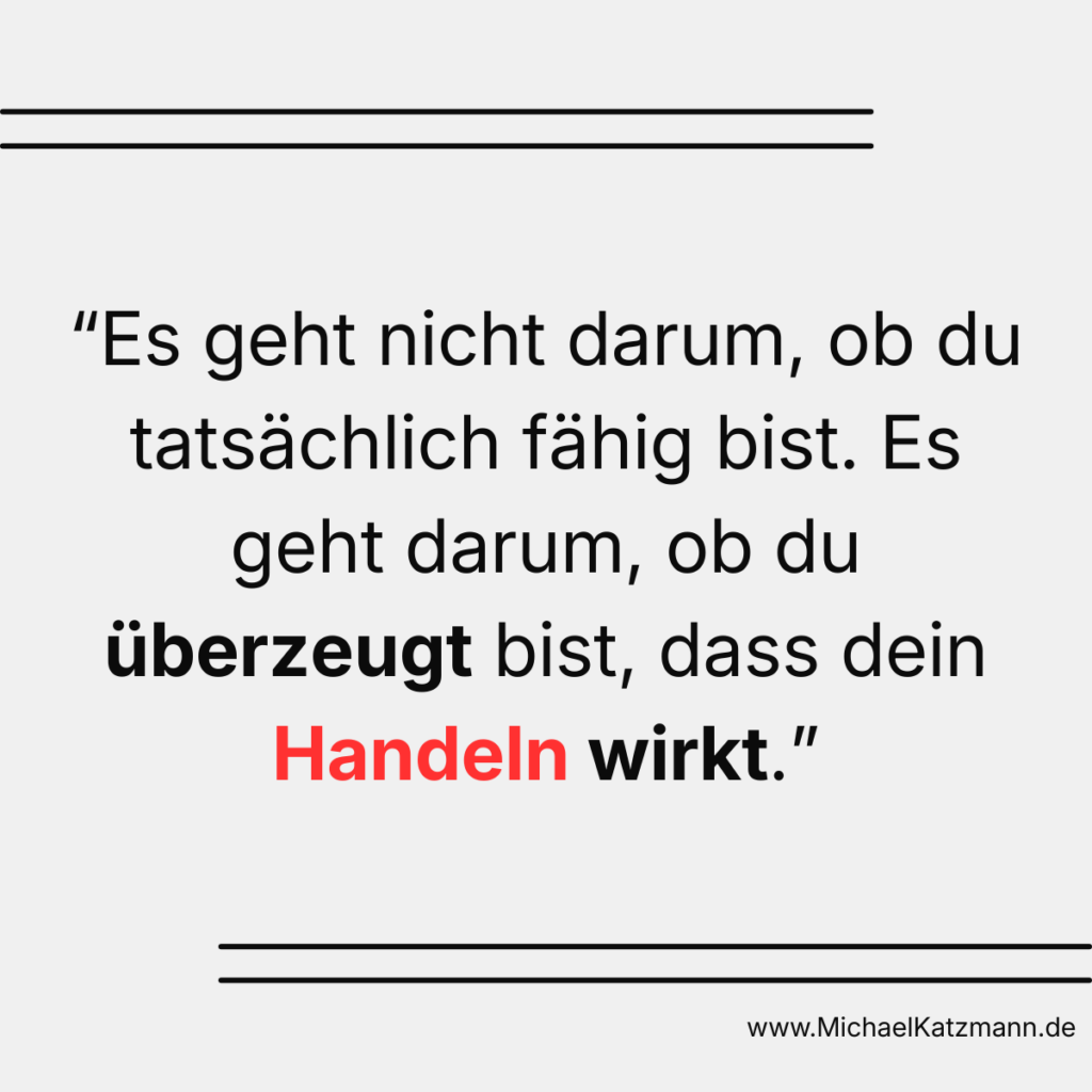 Selbstwirksamkeit steigern als Führungskraft